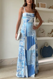 Selene | Robe Maxi med Elegant Knute på Ryggen