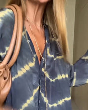 MAGGIE | Casual maxi dress with V-neck collar