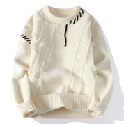 TONI | Unisex genser med høy hals i patchwork