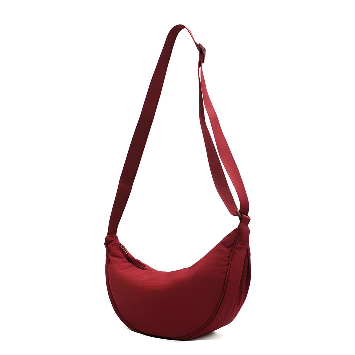 Stylish purple dumpling shoulder bag for fashionable women
