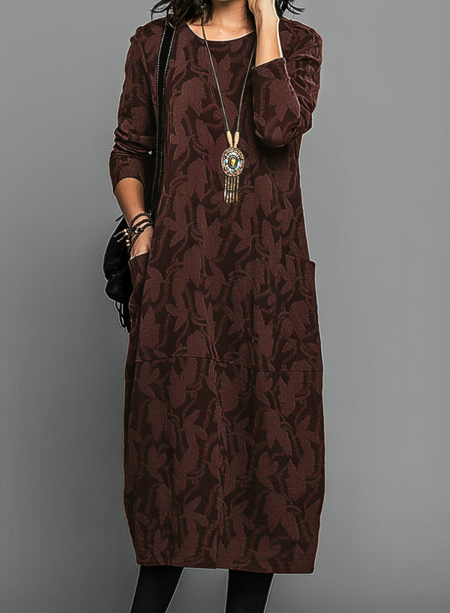 LEAH | Elegant winter dress with pockets
