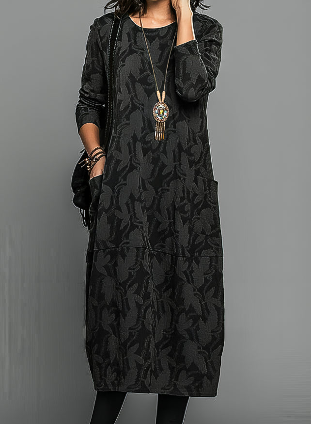 LEAH | Elegant winter dress with pockets