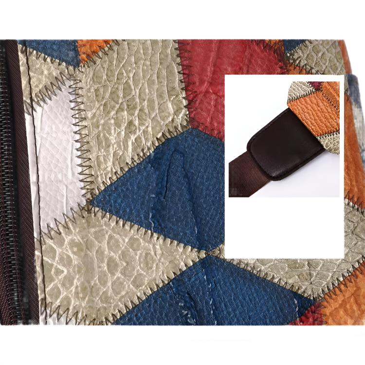 Keily | Women's Shoulder Bag with Embossed Pattern and Colorblock