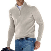 Morris | Casual men's jacket with zipper and stand-up collar