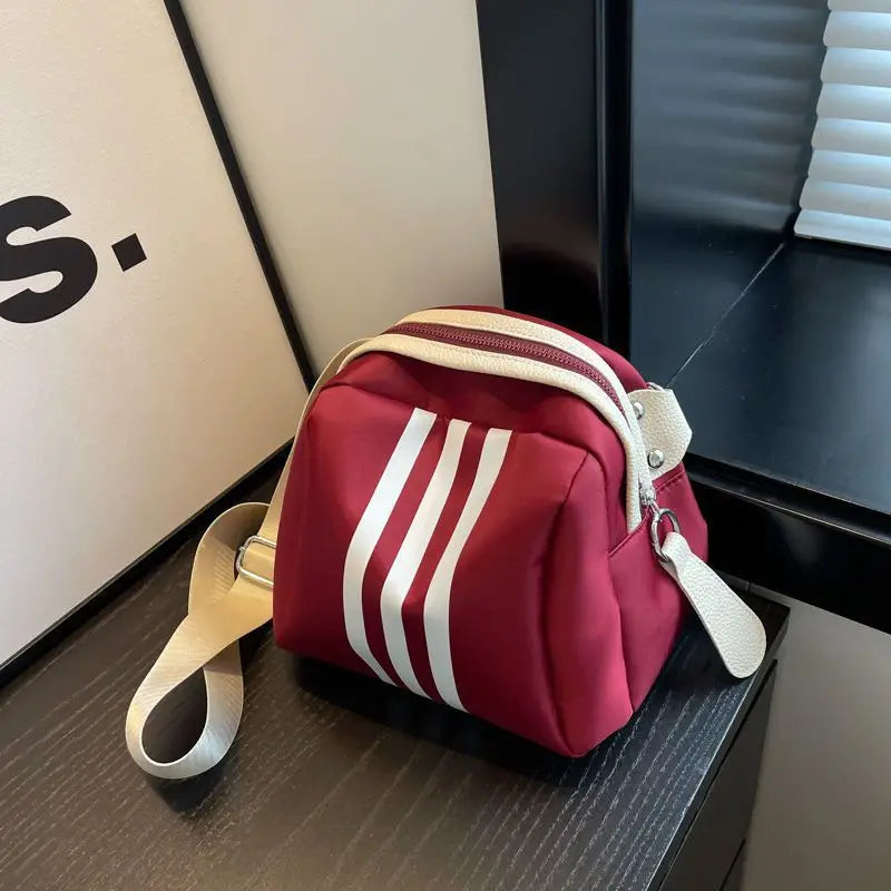 Dorian | Striped Oxford Shoulder Bag