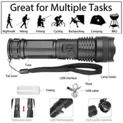 90 000 lumens XHP50.2 DERNIÈRE lampe de poche 6