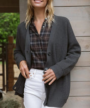 Lena | Exquisite blended cashmere wool cardigan for classic elegance
