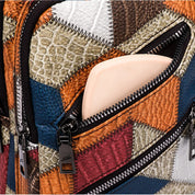 Keily | Women's Shoulder Bag with Embossed Pattern and Colorblock