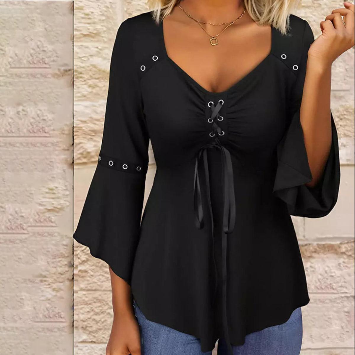 MARYAM | Elegant V-neck Blouse