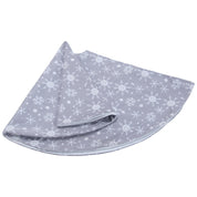 Accessoires de costume : jupe de sapin blanche à flocons de neige sur fond gris 4