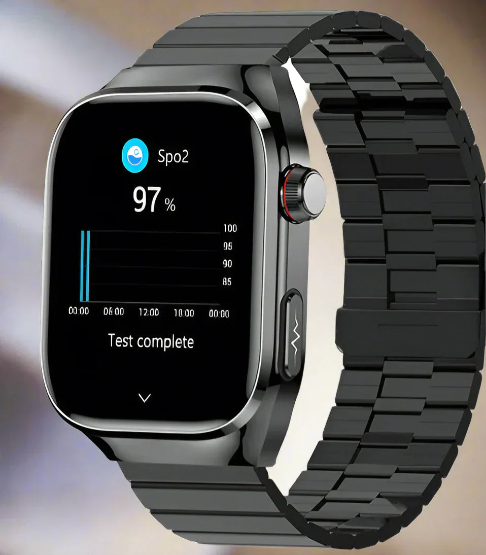 Advanced Health Smartwatch avec ECG, surveillance de la glycémie, affichage AMOLED de 2,04 pouces - Tracker de fitness imperméable 2