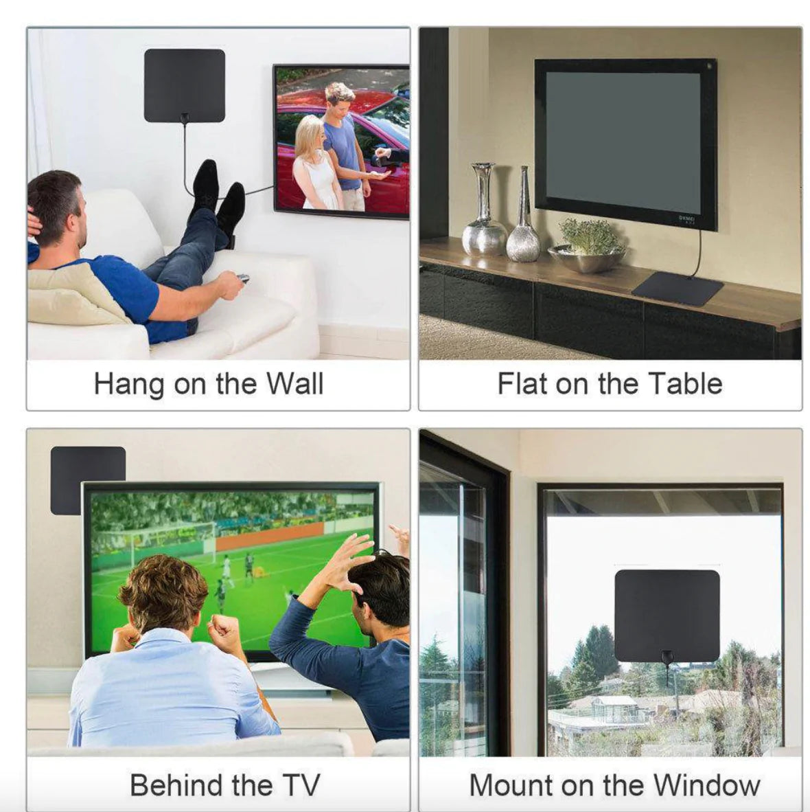 Antenne HDTV numérique à 300 miles avec booster de signal 1