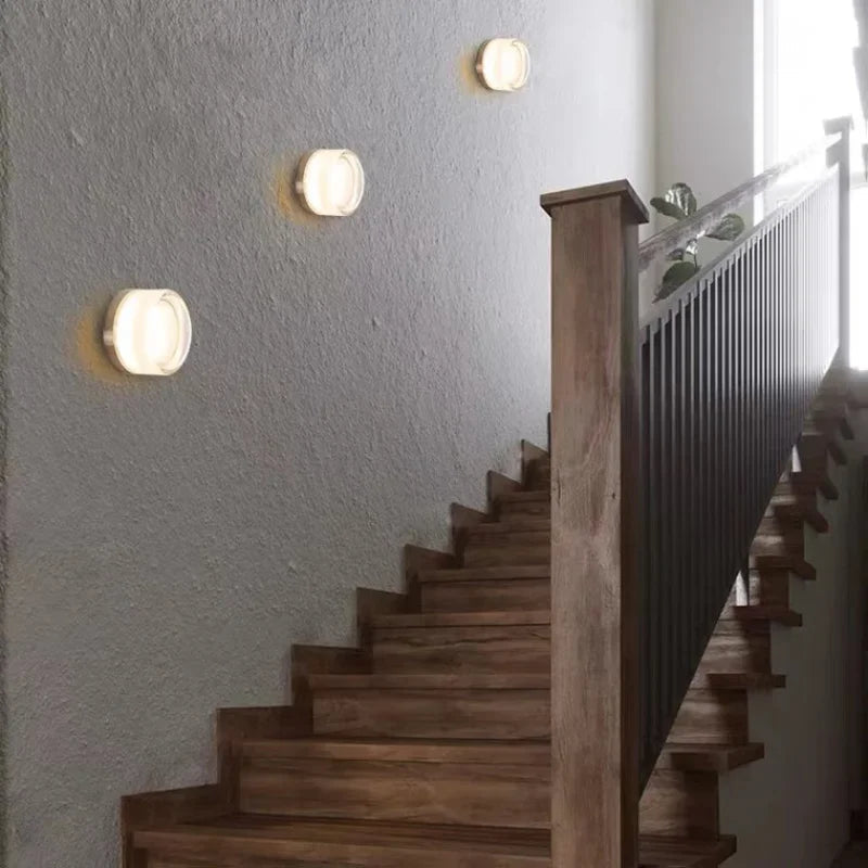 Applique murale ronde élégante avec LED - Noir, 15W Design moderne pour salon et chambre 2