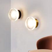 Applique murale ronde élégante avec LED - Noir, 15W Design moderne pour salon et chambre 4