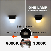 Applique murale solaire d'extérieur – Étanche, économe en énergie, design moderne, IP65, éclairage LED 4 W 3