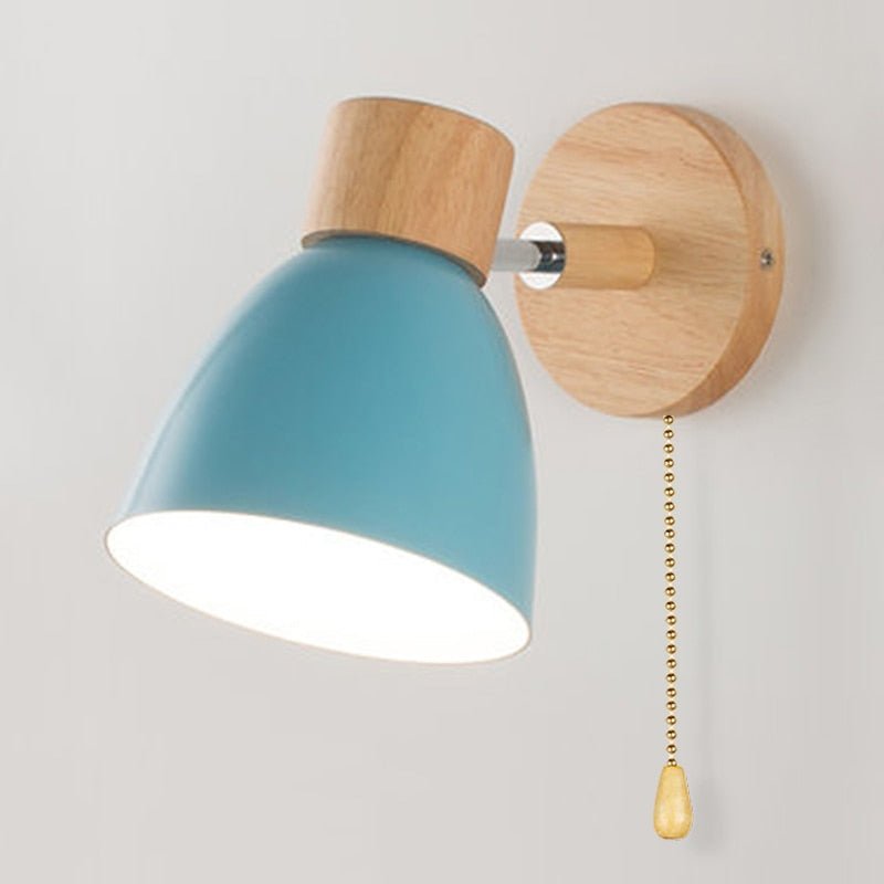 Applique murale suspendue scandinave en bois 3