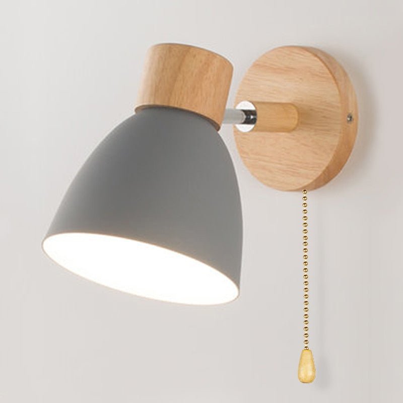 Applique murale suspendue scandinave en bois 8