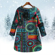 Evaan | Boheemi patchwork-huppari lämpimällä vuorella naisille