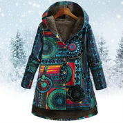 Evaan | Boheemi patchwork-huppari lämpimällä vuorella naisille