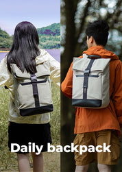 BANGE NEWS Sac à dos imperméable et léger à enroulement pour le chemin de l'école 3
