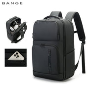 BANGE Nouveau sac à dos d'école de commerce imperméable et organisé 0