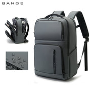 BANGE Nouveau sac à dos d'école de commerce imperméable et organisé 11