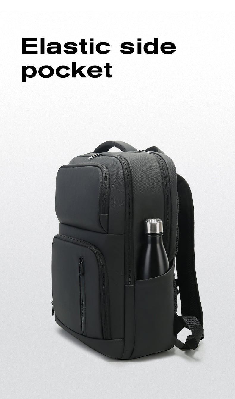BANGE Nouveau sac à dos d'école de commerce imperméable et organisé 6