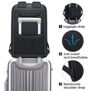 BANGE Nouveau sac à dos pour ordinateur portable 15,6 pouces pour hommes et femmes 4