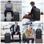 BANGE Nouveau sac à dos pour ordinateur portable 15,6 pouces pour hommes et femmes 5