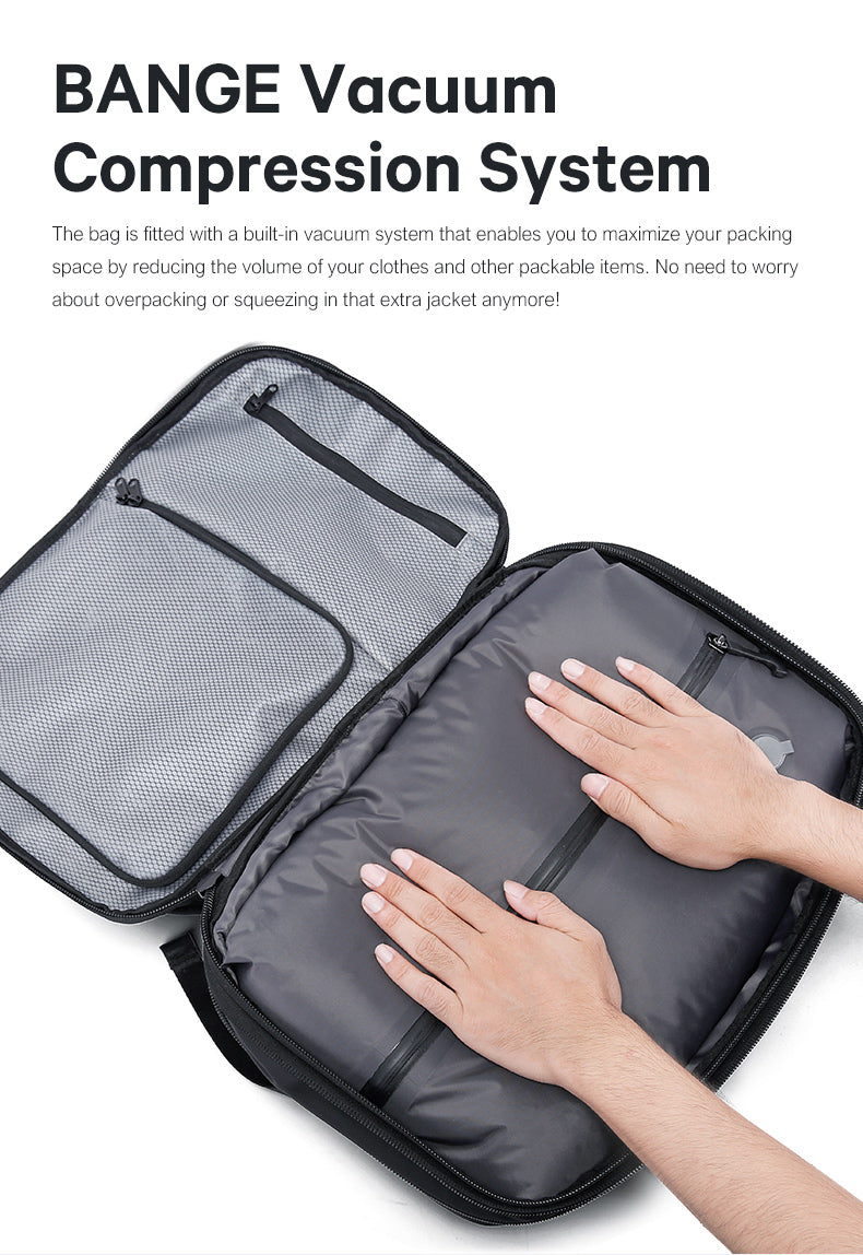 BANGE Sac à dos étanche pour ordinateur portable 50 L avec serrure TSA et port USB 2