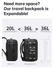 BANGE Sac à dos étanche pour ordinateur portable 50 L avec serrure TSA et port USB 7