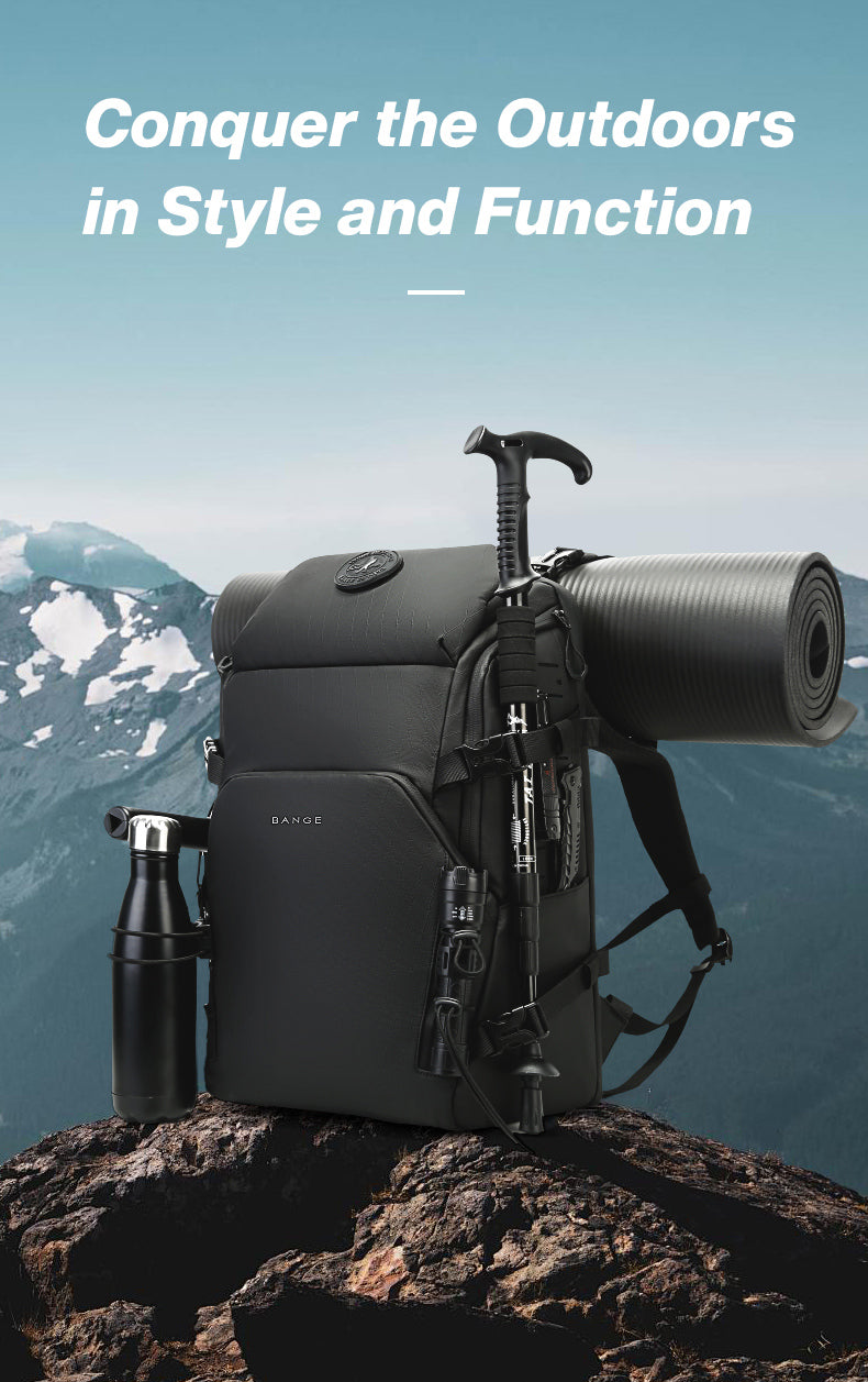 BANGE – Sac à dos pour ordinateur portable 17 pouces, grande capacité, étanche, pour randonnée en plein air, pour homme, offre spéciale 1