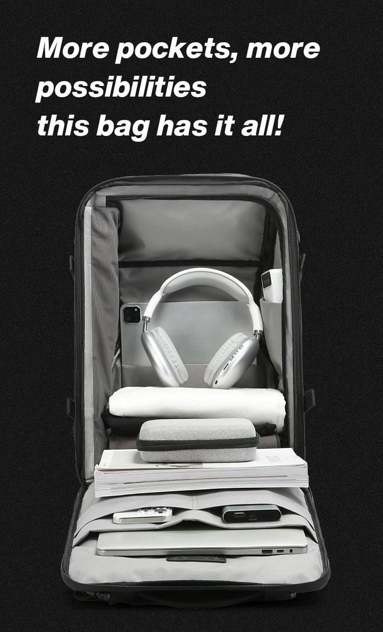 BANGE – Sac à dos pour ordinateur portable 17 pouces, grande capacité, étanche, pour randonnée en plein air, pour homme, offre spéciale 4