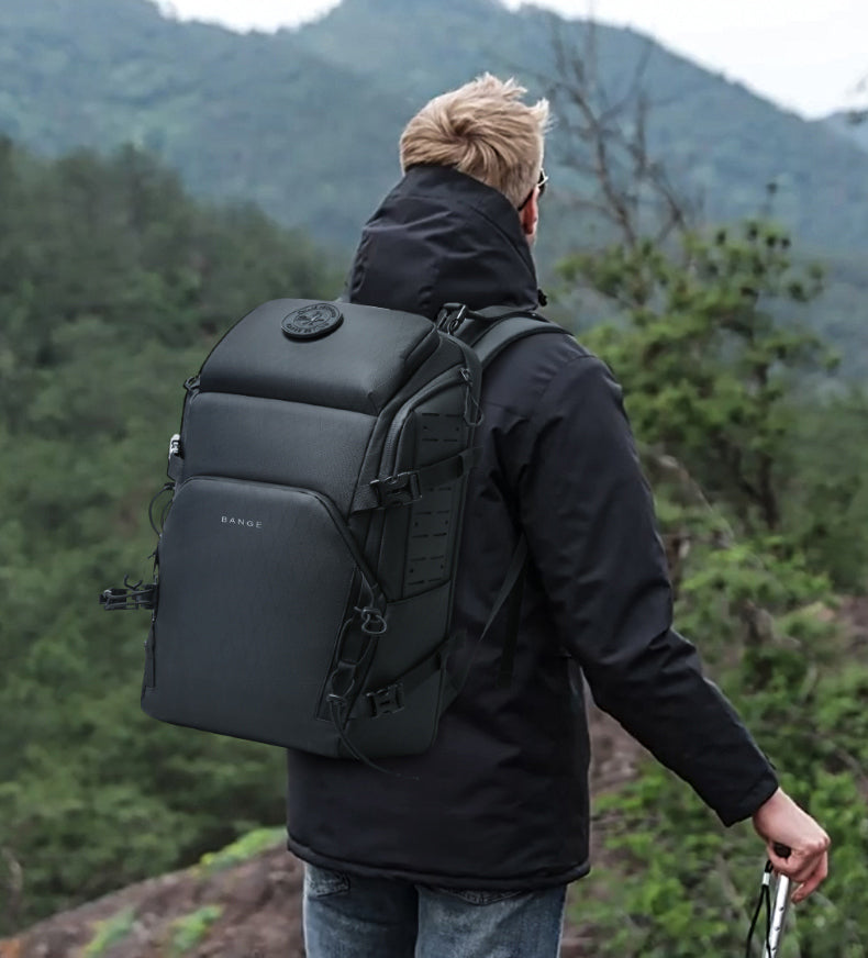 BANGE – Sac à dos pour ordinateur portable 17 pouces, grande capacité, étanche, pour randonnée en plein air, pour homme, offre spéciale 7