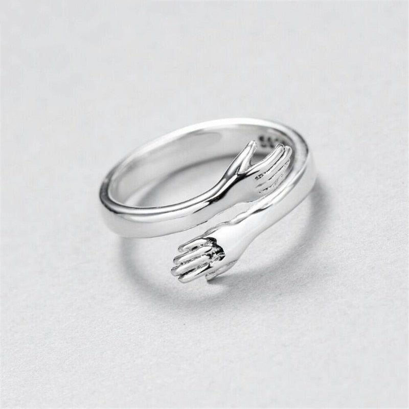 Bague ajustable en argent pour femme, ornée d'un motif unique - Design élégant et moderne 0