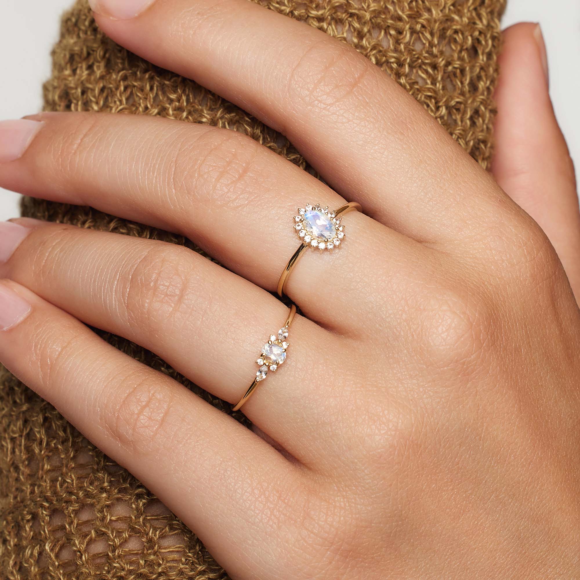 Bague élégante en pierre de lune – Bijou classique de haute qualité 2