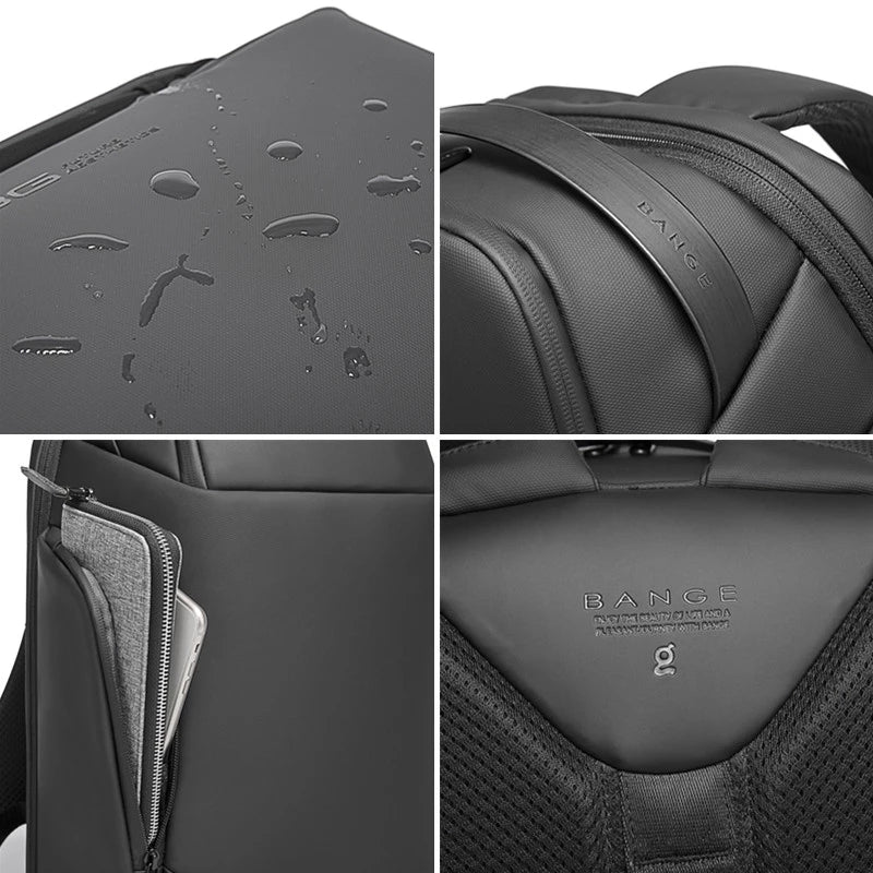 Bange – Sac à dos étanche pour ordinateur portable de 15,6 pouces 4