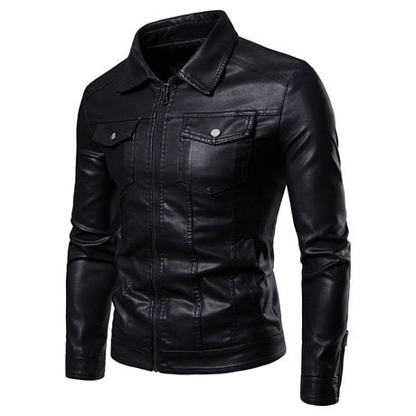 Bernardo | Veste de moto classique pour homme | Noir 1