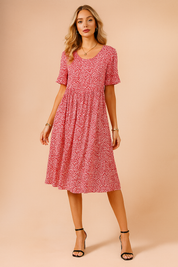 Blouse Aérienne Femme à Pois et Volants Confortable 1