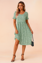 Blouse Aérienne Femme à Pois et Volants Confortable 2