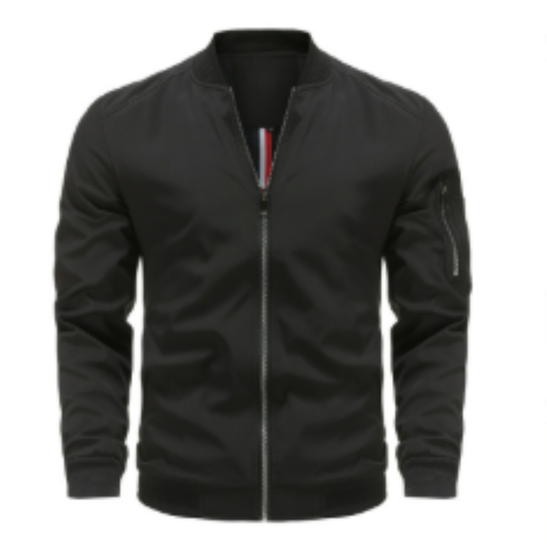 Blouson aviateur classique zippé pour homme 1