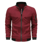 Blouson aviateur classique zippé pour homme 2
