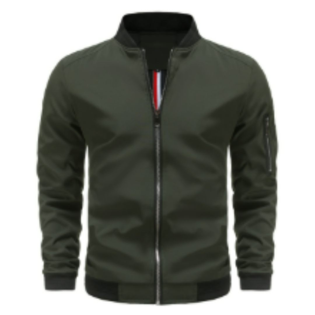 Blouson aviateur classique zippé pour homme 4