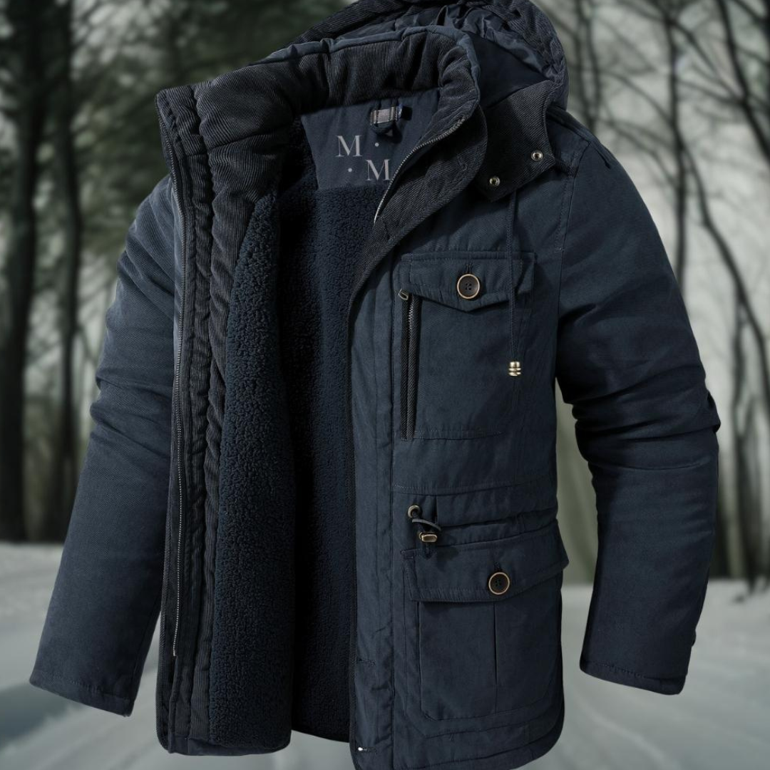 Blouson aviateur d'hiver zippé pour homme | Classique 1