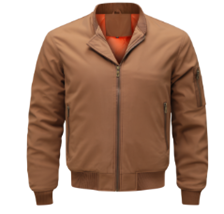 Blouson aviateur zippé pour homme | Chaud 1