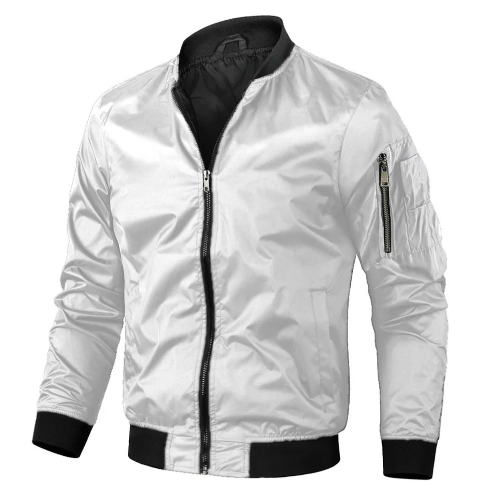 Blouson aviateur zippé pour homme | Décontracté 3