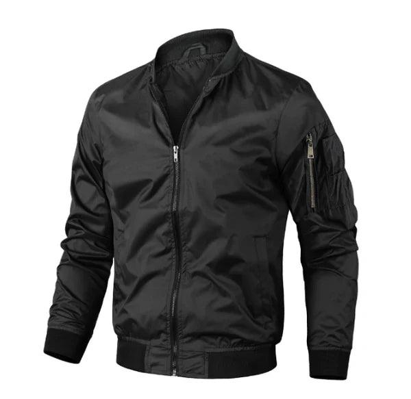 Blouson aviateur zippé pour homme | Décontracté 4