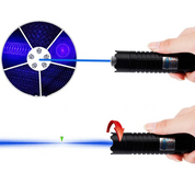 Blue bleu haute puissance laser tactique - lampes de poche de qualité militaire 2