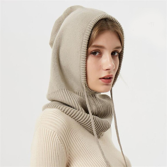 Bonnet d'hiver tricoté en cachemire 4