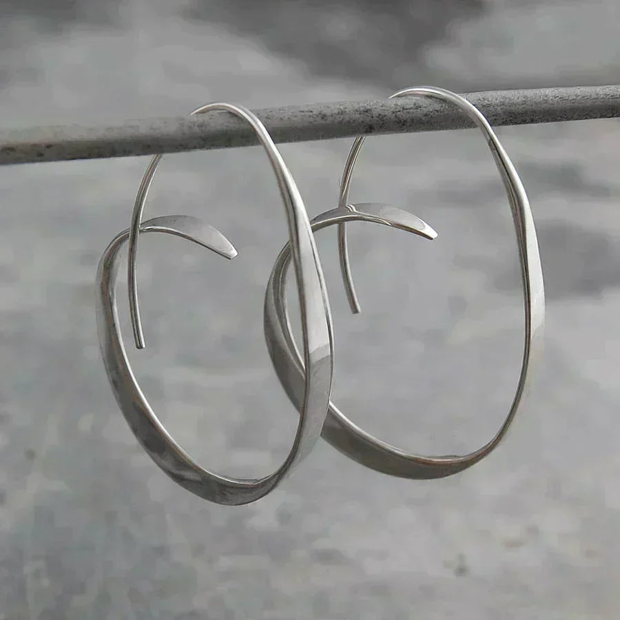 Boucles d'oreilles bohèmes élégantes – Couleur or, design unique 1